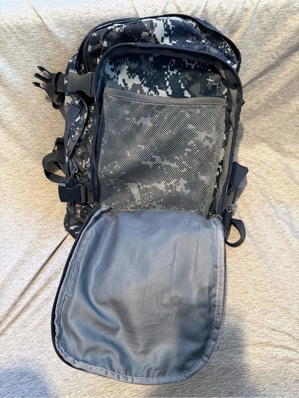 Men's Digital Camo Utility Backpack - Navy/Black/Grey